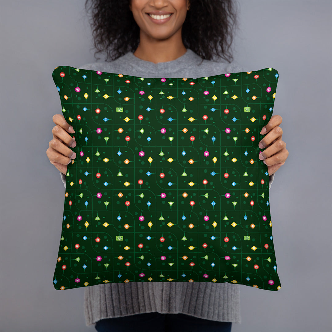 Gen Con String Light Dice Pillow (lifestyle) | Rollacrit