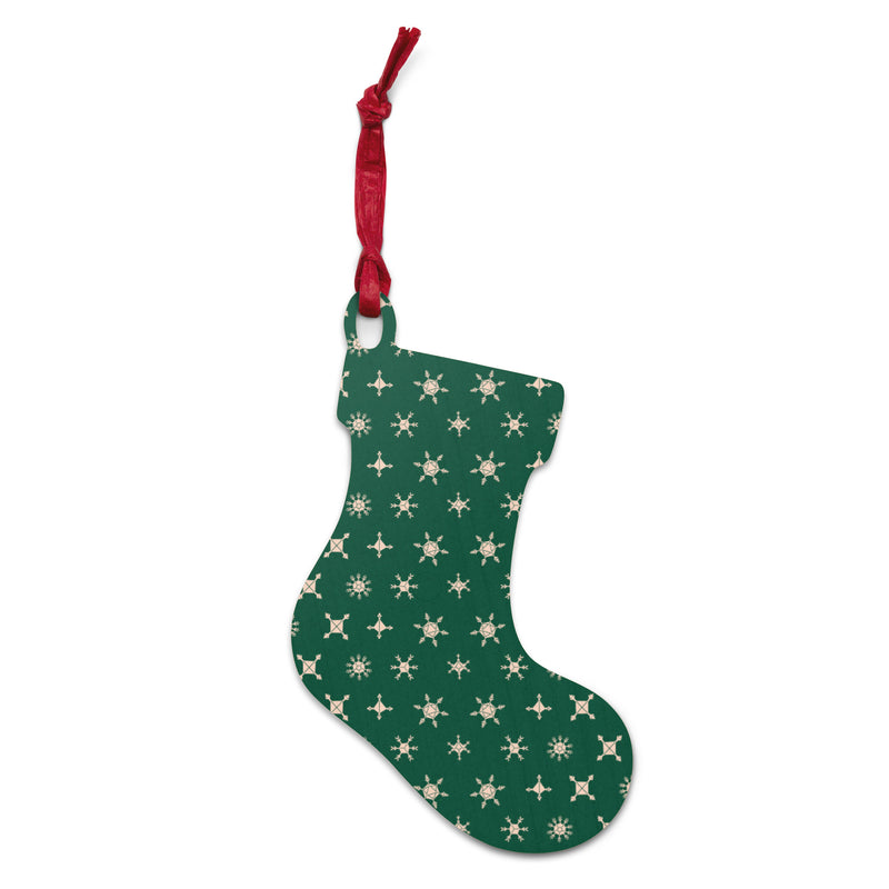 Gen Con Dice Snowflake Wooden Stocking Ornament Magnet | Rollacrit