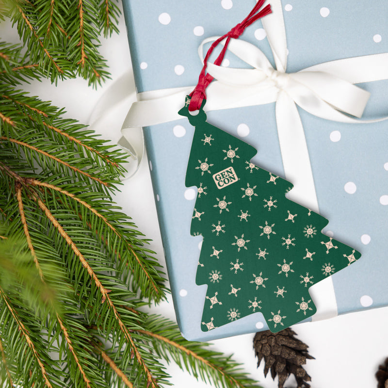 Gen Con Dice Snowflake Wooden Tree Ornament Magnet | Rollacrit
