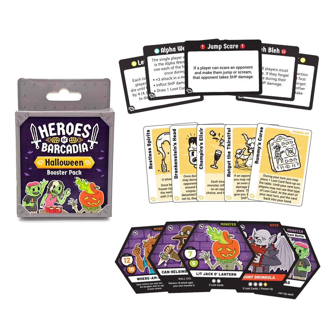 Heroes of Barcadia Halloween Booster Pack | Rollacrit