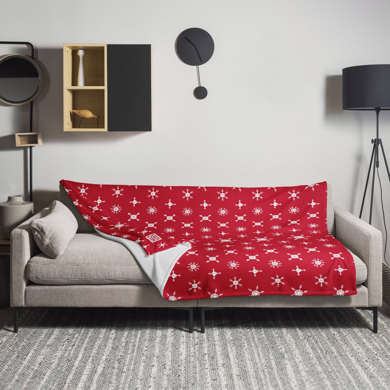 Gen Con Dice Snowflake Red Blanket | Rollacrit