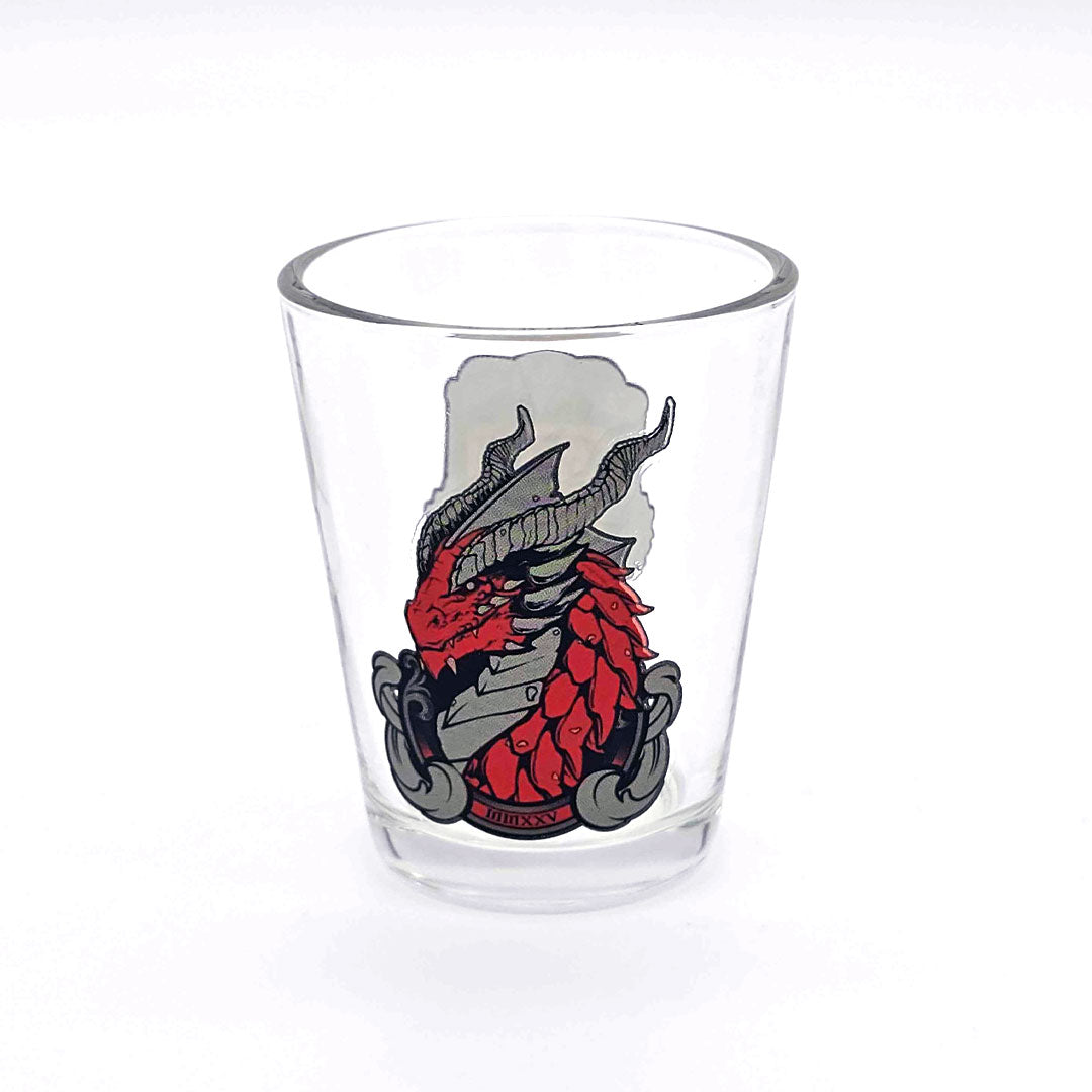 Gen Con 2025 x Hydro74 Genevieve Emblem Shot Glass | Rollacrit