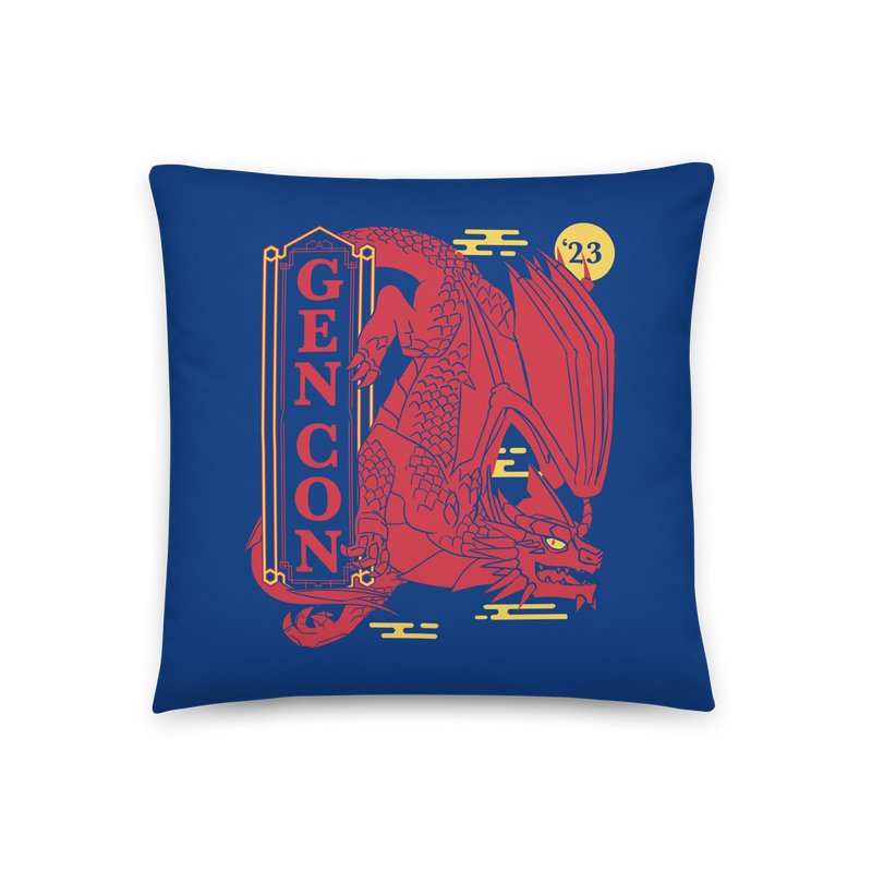 Gen Con Red Dragon Pillow | Rollacrit