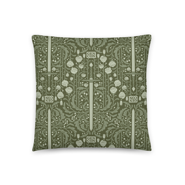 Gen Con Floral Sword Pattern Pillow | Rollacrit