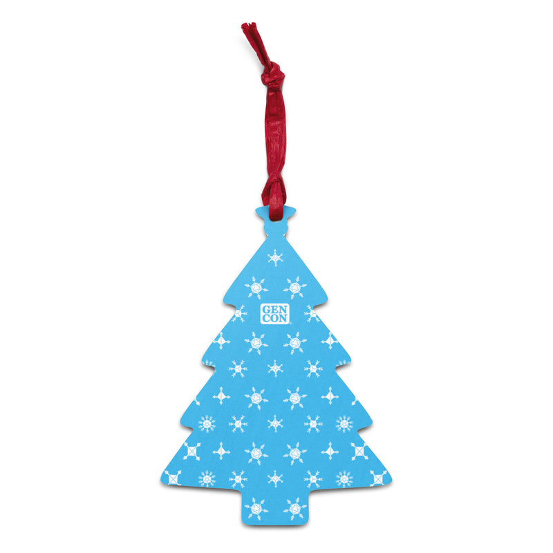 Gen Con Dice Snowflake Wooden Tree Ornament Magnet | Rollacrit