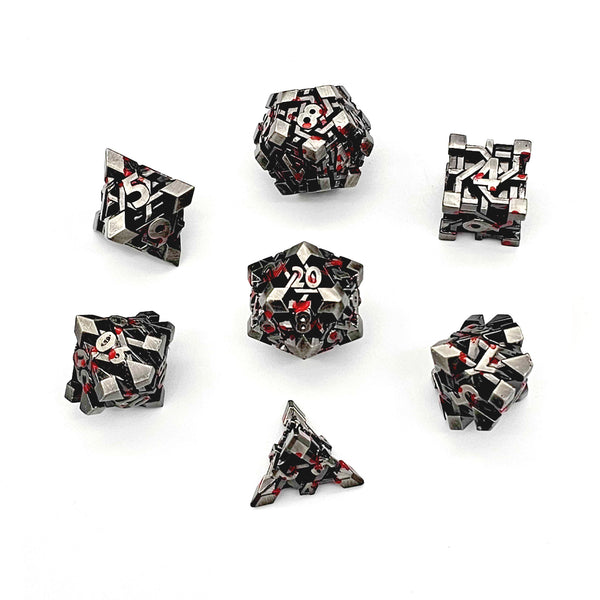 Artificer Artillerist Metal 7pc Dice Set