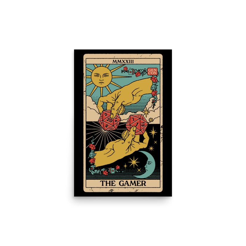 Gen Con The Gamer Tarot Card Poster