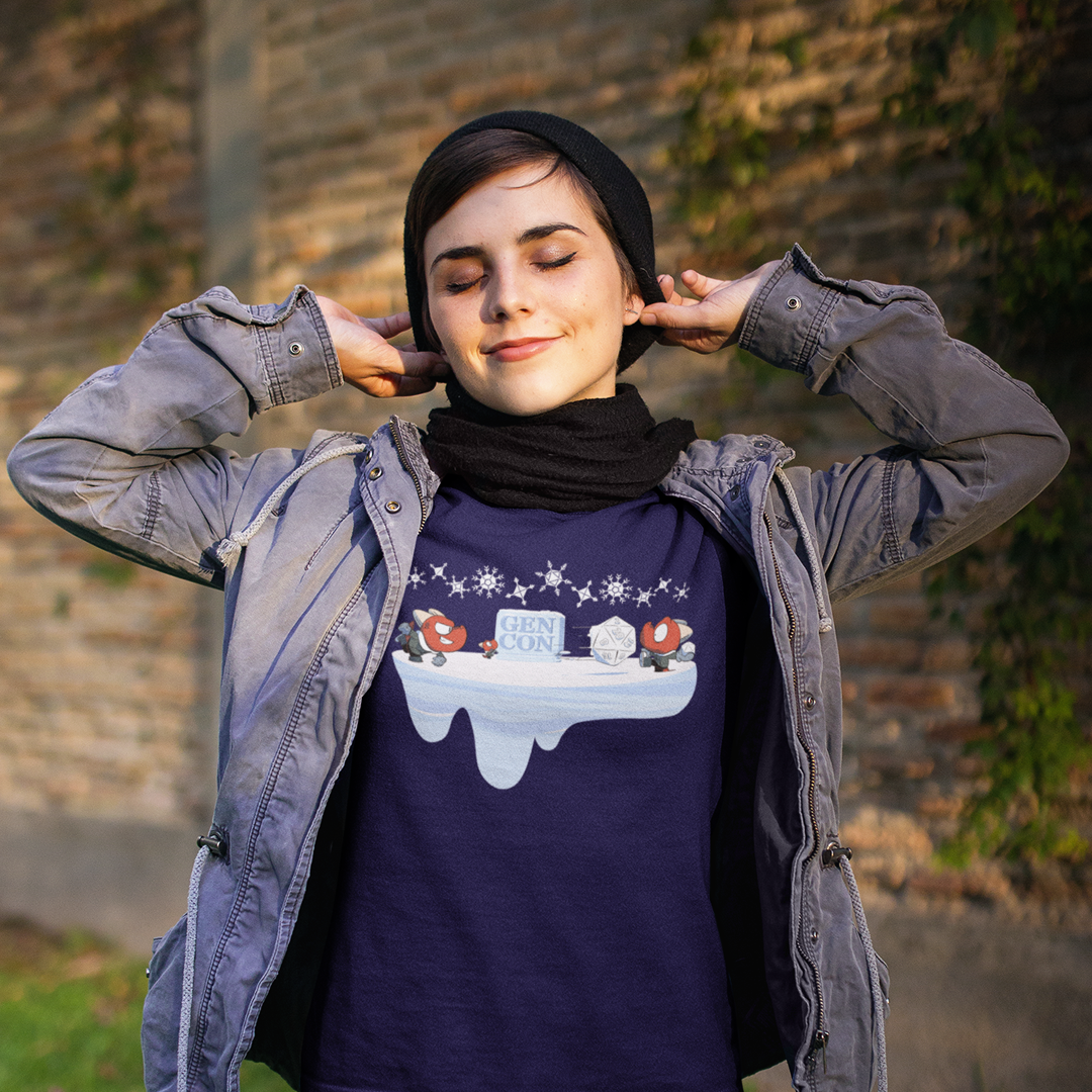 Gen Con Kobold Snowball Fight Blue Femme T-Shirt | Rollacrit