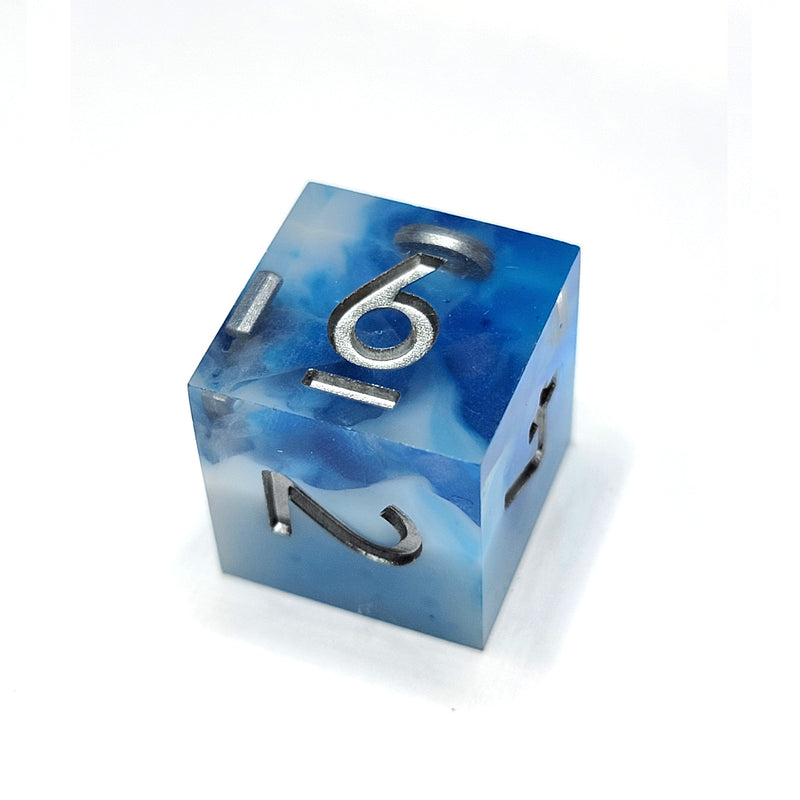 Fluffy Clouds Sharp Edge Resin 7pc Dice Set | Rollacrit