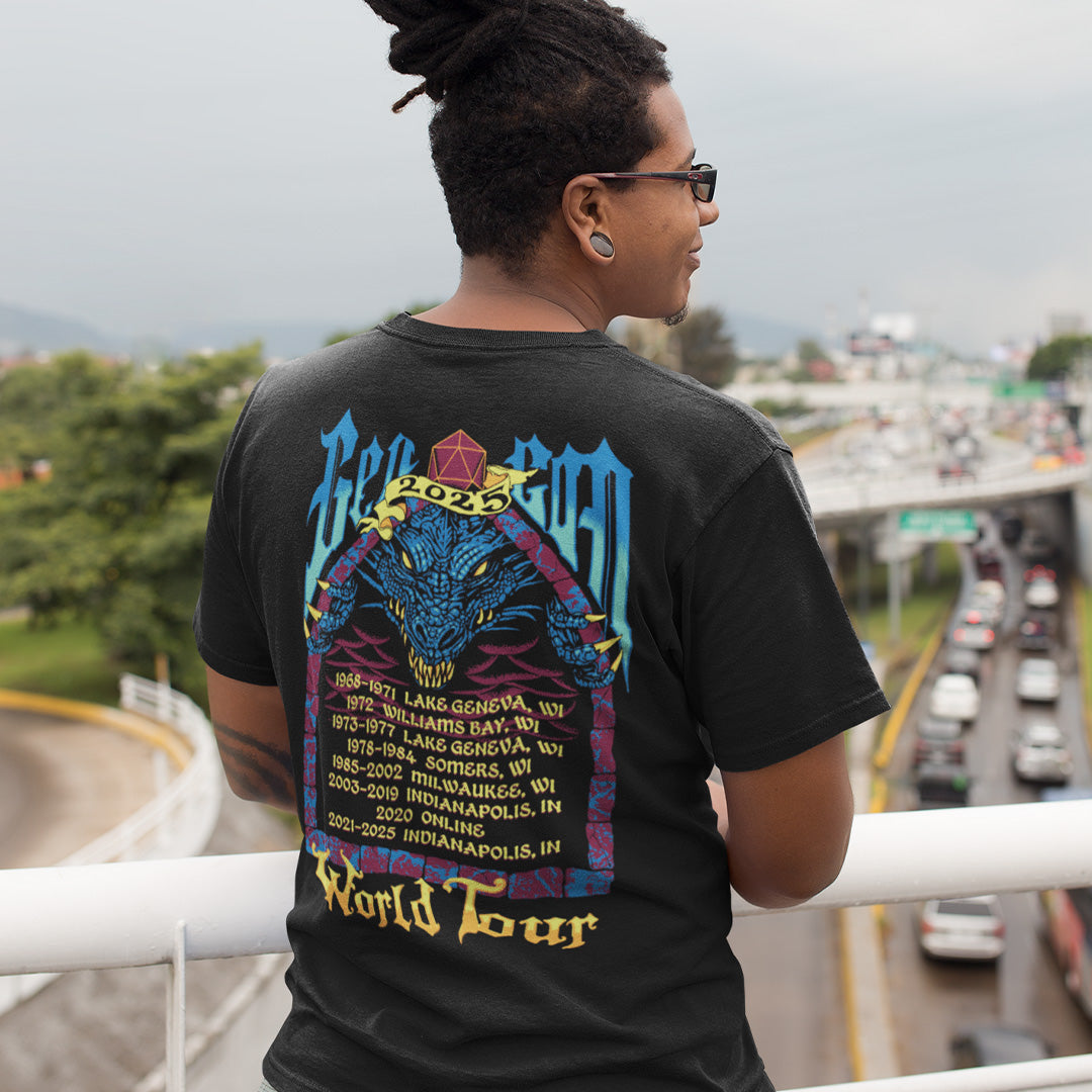 Gen Con World Tour 2025 T-Shirt | Rollacrit
