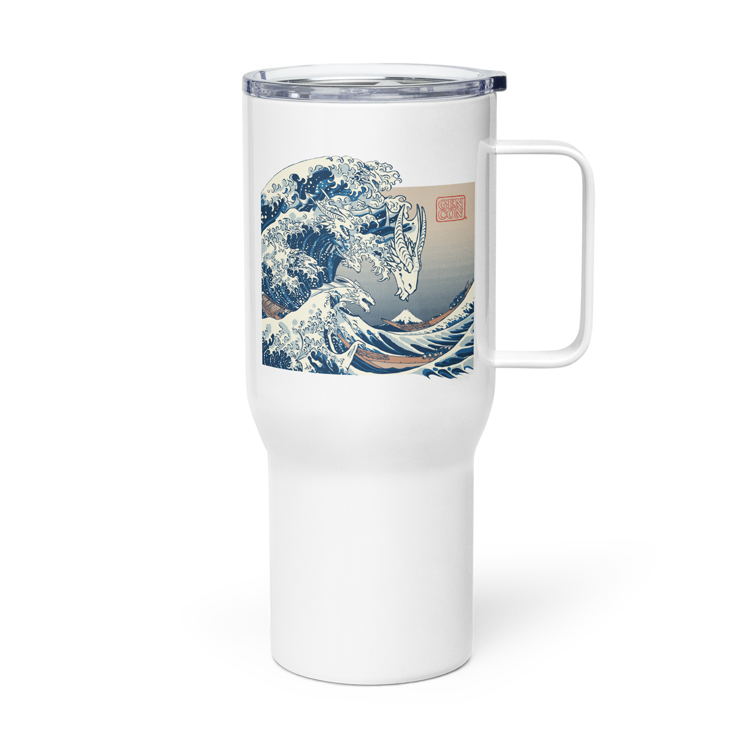 The Great Dragon Wave Off Gen Con 2025 Travel Mug | Rollacrit