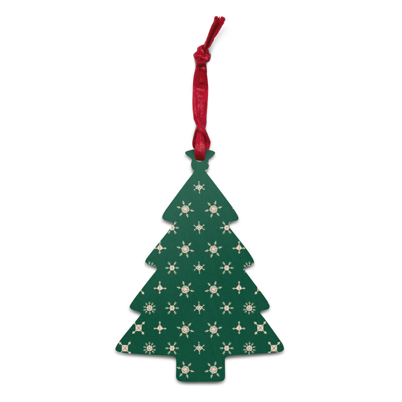 Gen Con Dice Snowflake Wooden Tree Ornament Magnet | Rollacrit