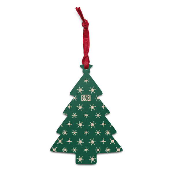 Gen Con Dice Snowflake Wooden Tree Ornament Magnet | Rollacrit