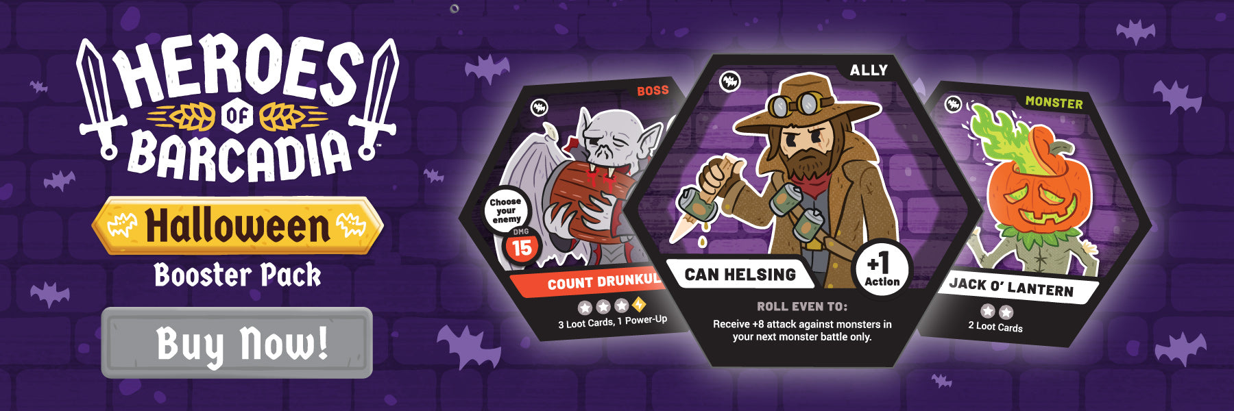 Heroes of Barcadia: Halloween Booster Pack | Rollacrit