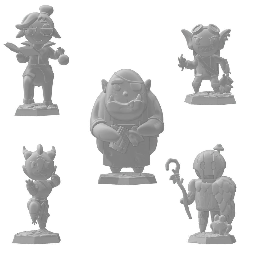 Heroes of Barcadia: Heroes for Hire STL Bundle | Rollacrit