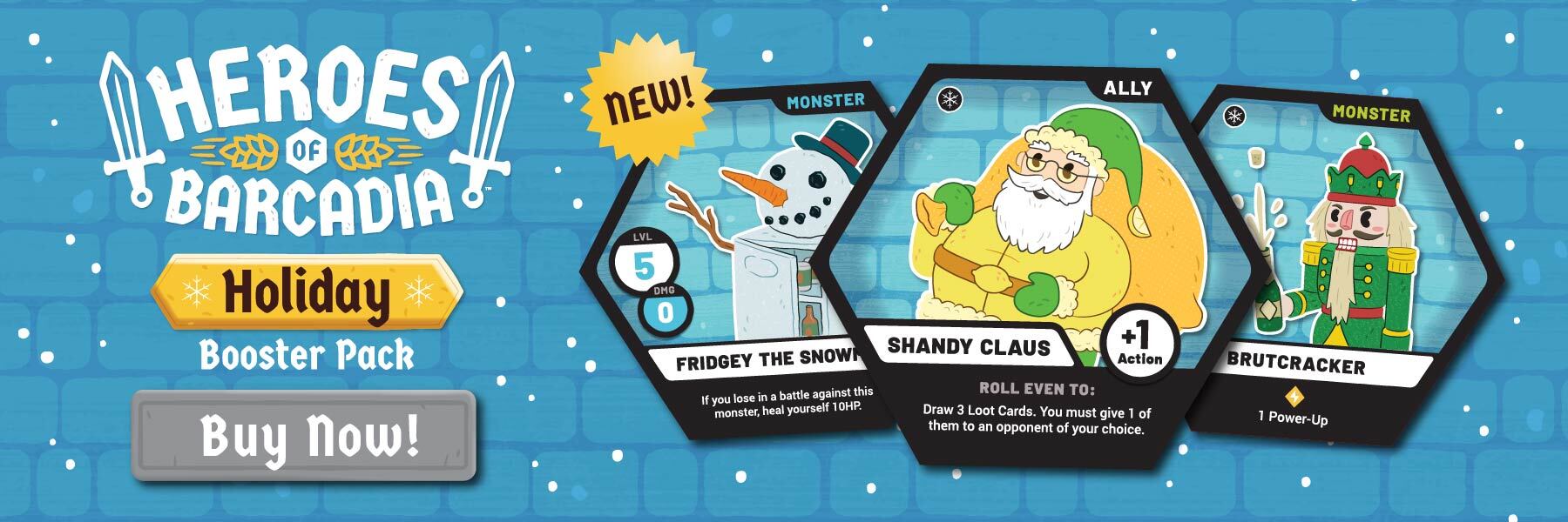 Heroes of Barcadia Holiday Booster Pack | Rollacrit
