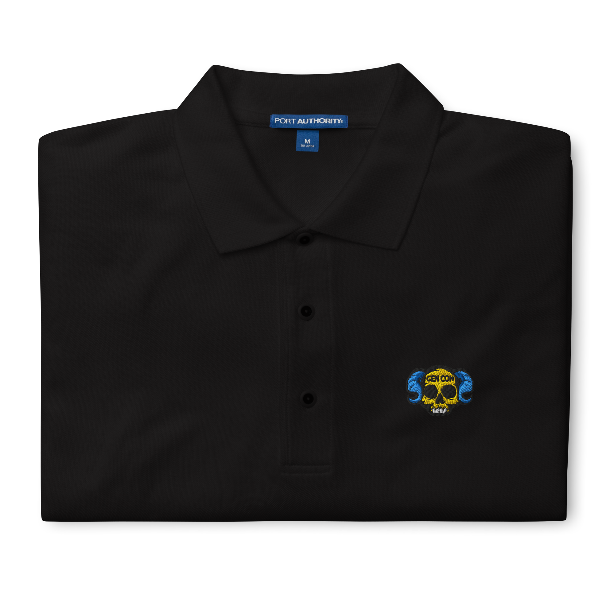 Gen Con Lich Skull Embroidered Polo | Rollacrit