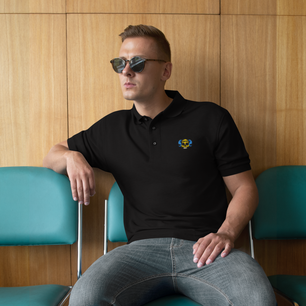 Gen Con Lich Skull Embroidered Polo | Rollacrit