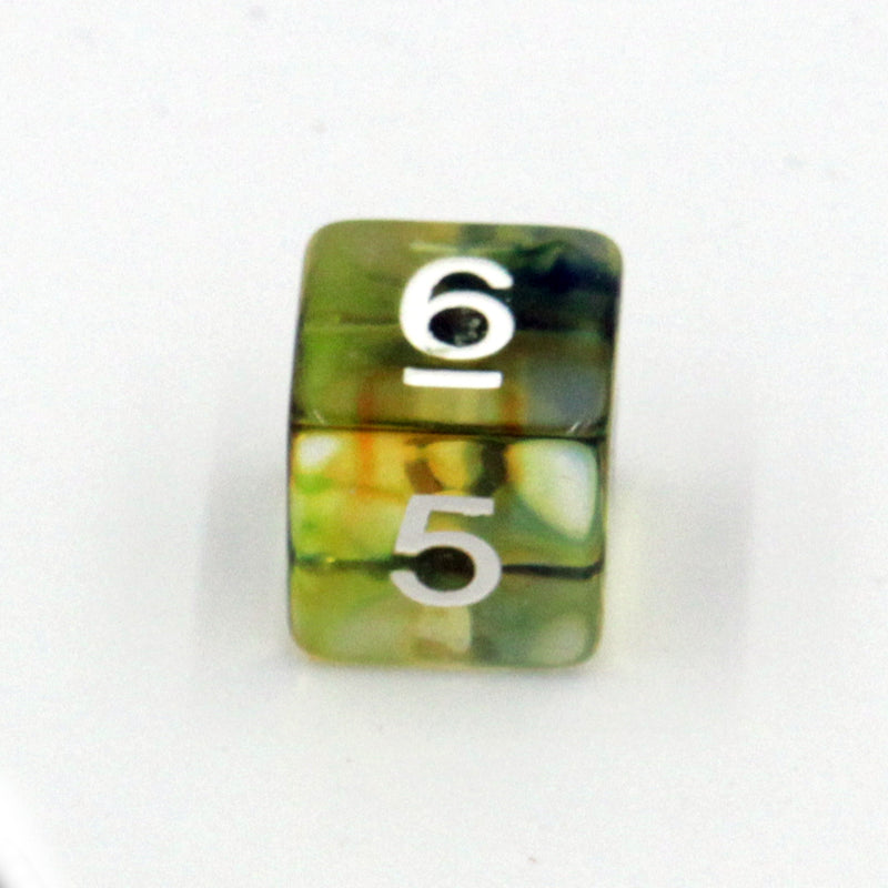 Rainbow Droplets Resin 7pc Dice Set | Rollacrit