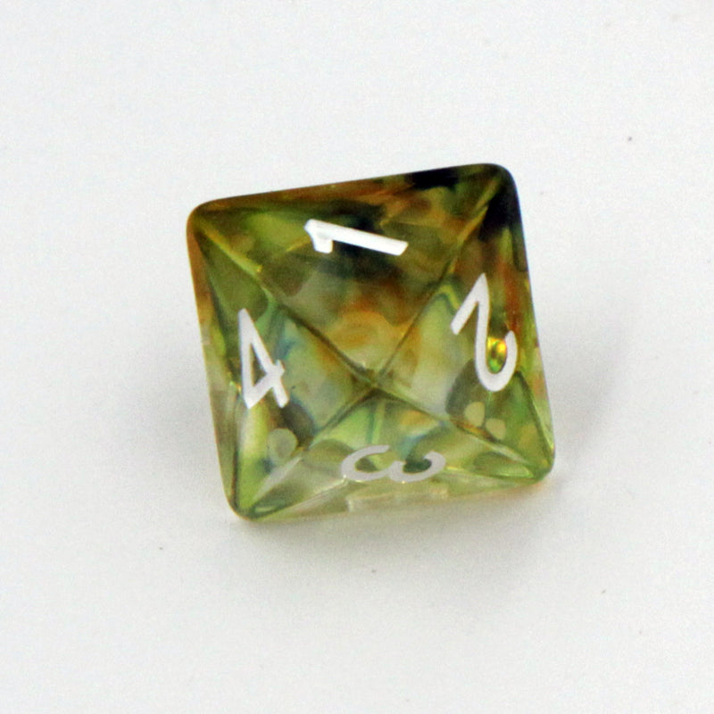 Rainbow Droplets Resin 7pc Dice Set | Rollacrit