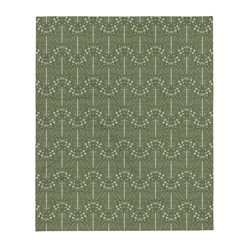 Gen Con Floral Sword Pattern Blanket | Rollacrit