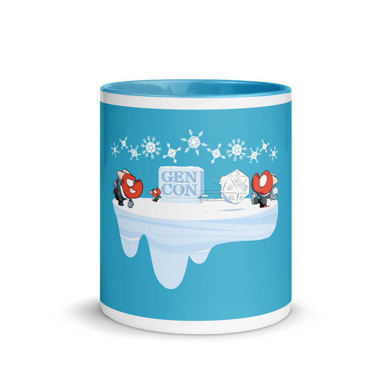 Gen Con Kobold Snowball Fight Blue Mug | Rollacrit