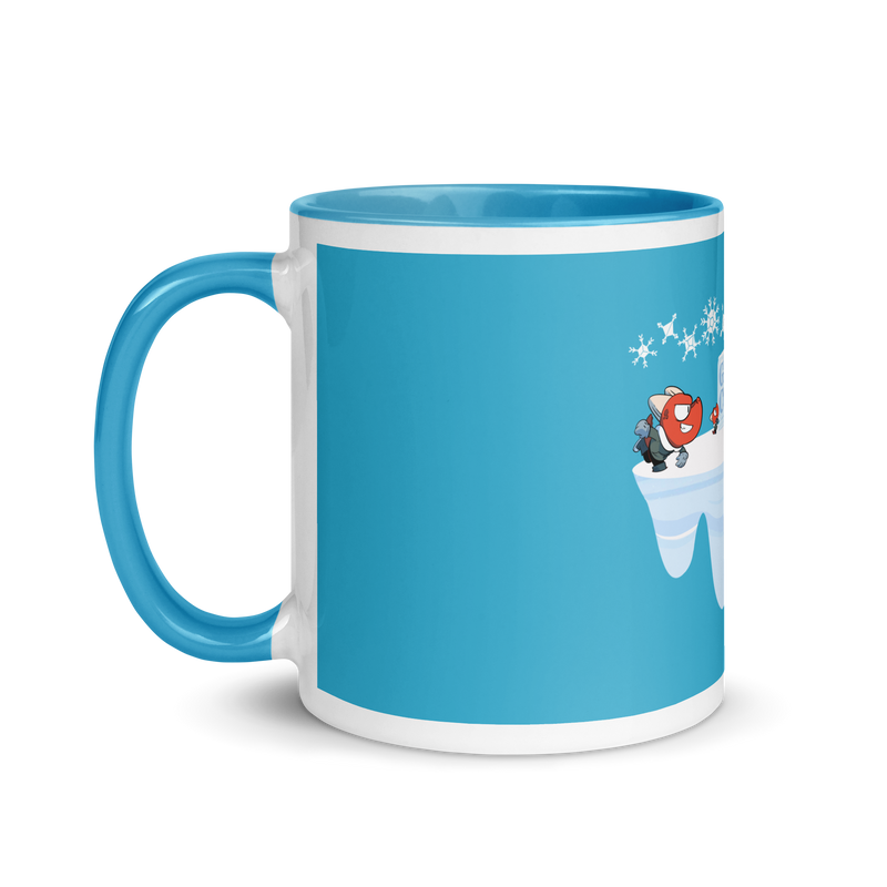 Gen Con Kobold Snowball Fight Blue Mug | Rollacrit