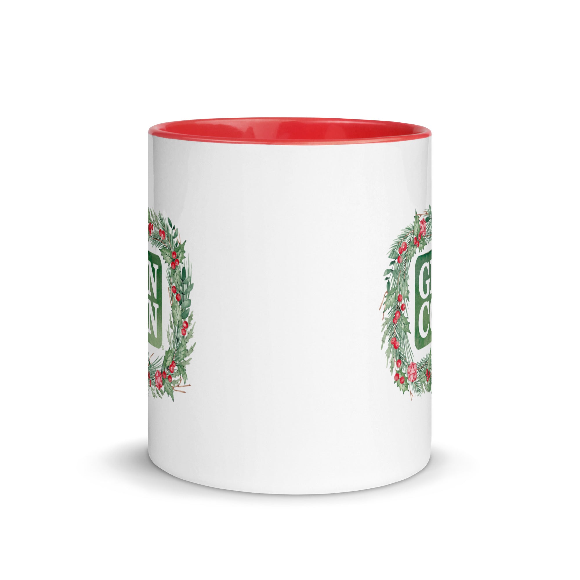 Red Gen Con Holiday Wreath Mug | Rollacrit