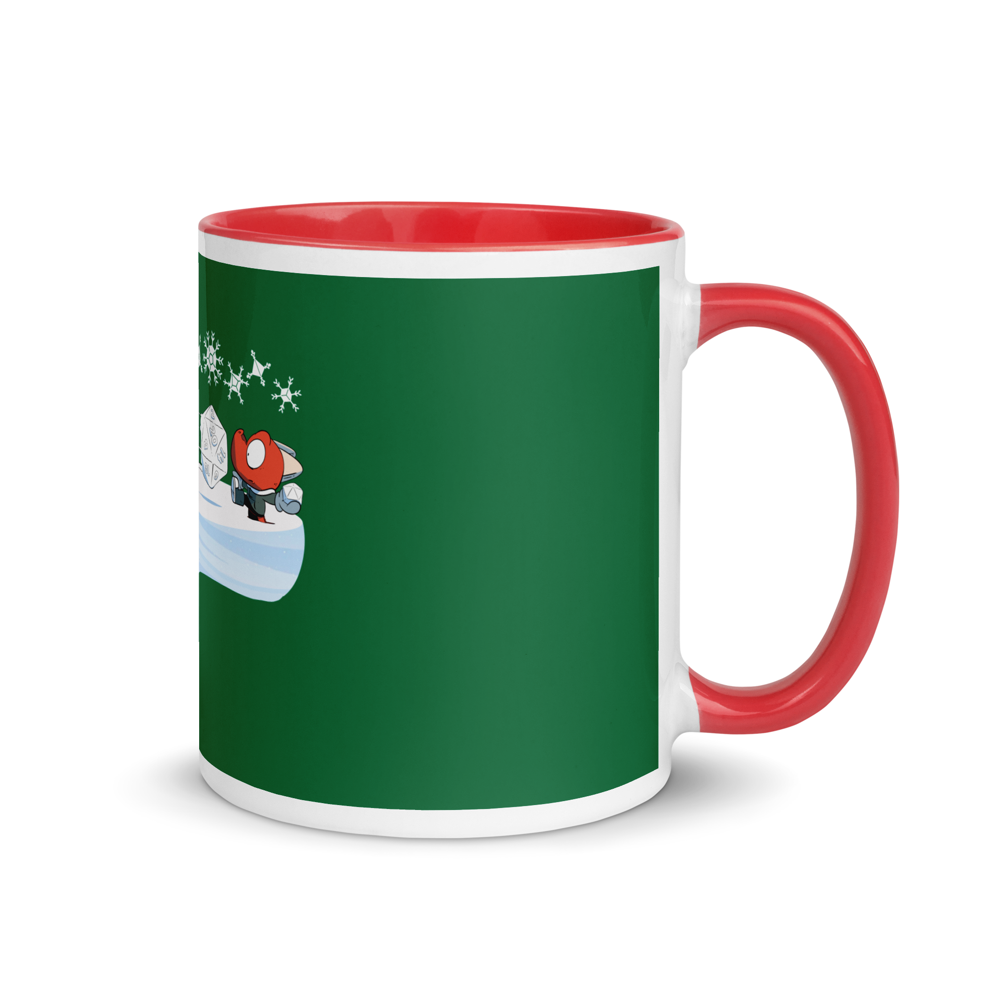 Gen Con Kobold Snowball Fight Red and Green Mug | Rollacrit