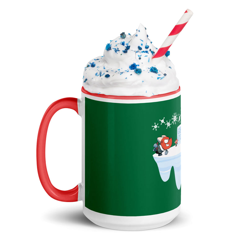 Gen Con Kobold Snowball Fight Red and Green Mug | Rollacrit