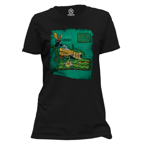 Gen Con Island Map Femme T-Shirt | Rollacrit
