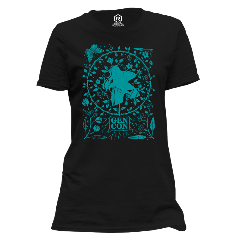 Gen Con Botanical Meeple Femme T-Shirt | Rollacrit