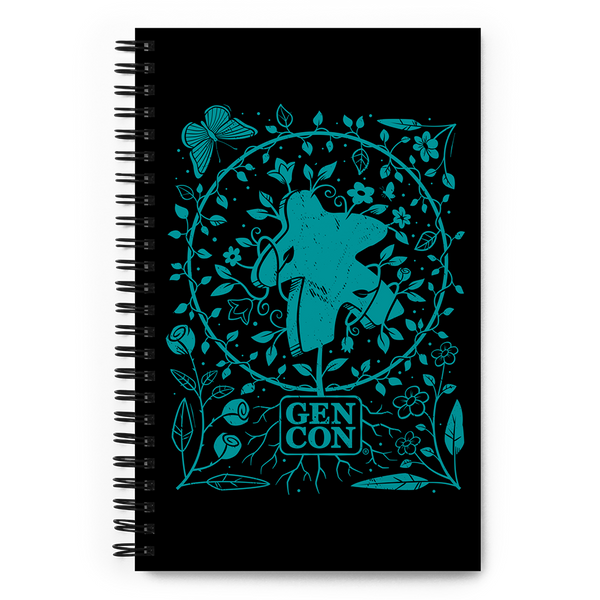 Gen Con Botanical Meeple Spiral Notebook | Rollacrit