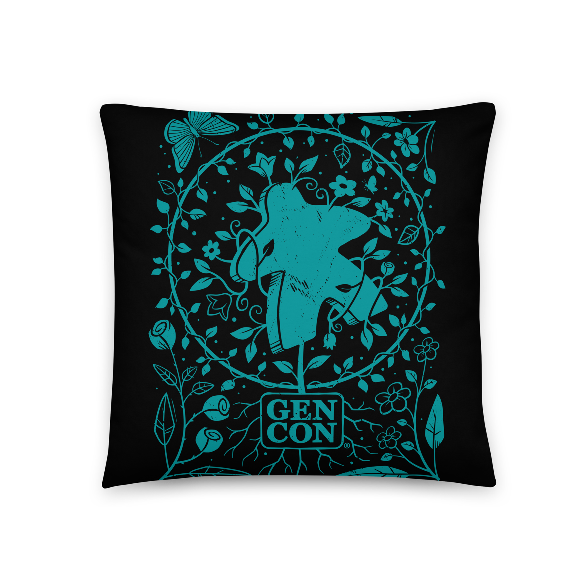 Gen Con Botanical Meeple Pillow | Rollacrit