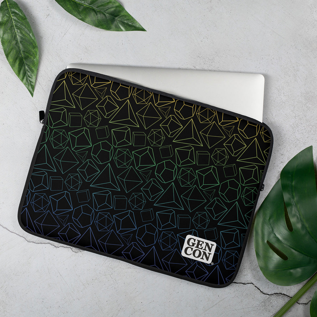 Gen Con Dice Pattern Laptop Sleeve | Rollacrit