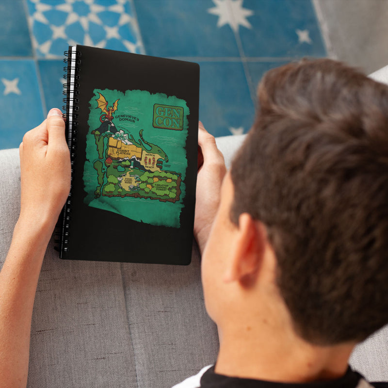 Gen Con Island Map Spiral Notebook | Rollacrit