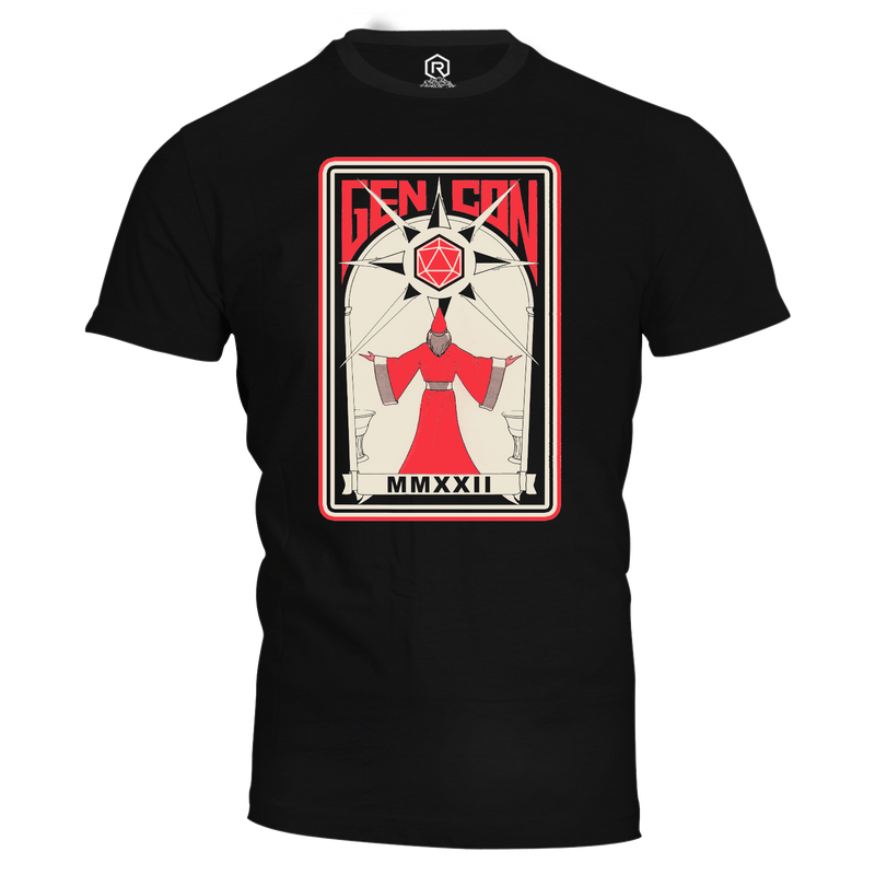 Gen Con 2022 Retro Wizard T-Shirt | Rollacrit