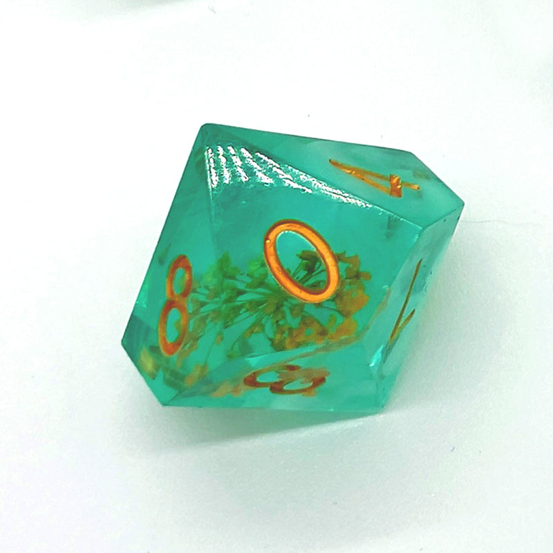 Bishop's Weed Sharp Edge Resin 7pc Dice Set | Rollacrit