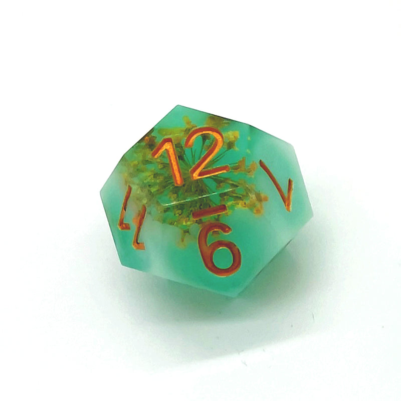 Bishop's Weed Sharp Edge Resin 7pc Dice Set | Rollacrit