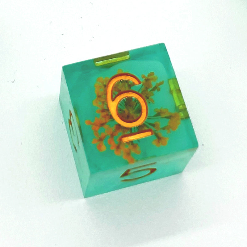 Bishop's Weed Sharp Edge Resin 7pc Dice Set | Rollacrit