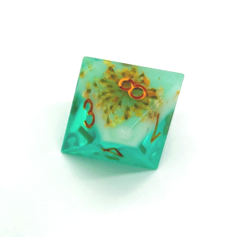 Bishop's Weed Sharp Edge Resin 7pc Dice Set | Rollacrit
