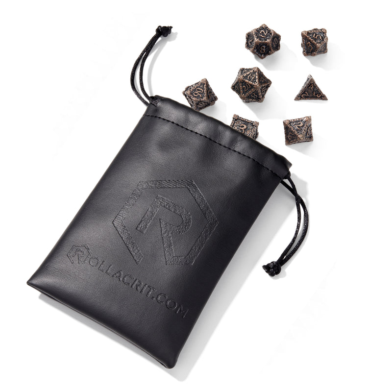 Copper Dagger of Venom Barrel Metal 7pc Dice Set | Rollacrit