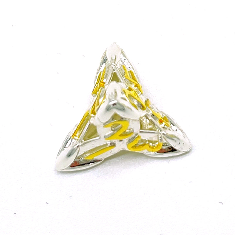 Celtic Knot Silver and Gold Metal 7pc Dice Set | Rollacrit
