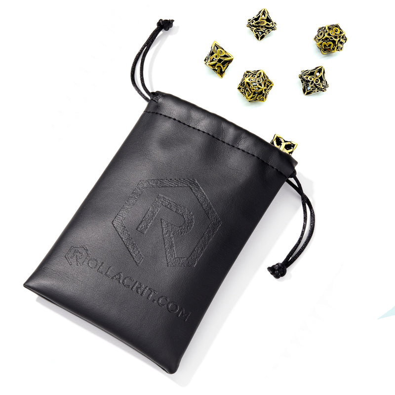 Celtic Knot Gold Metal 7pc Dice Set | Rollacrit