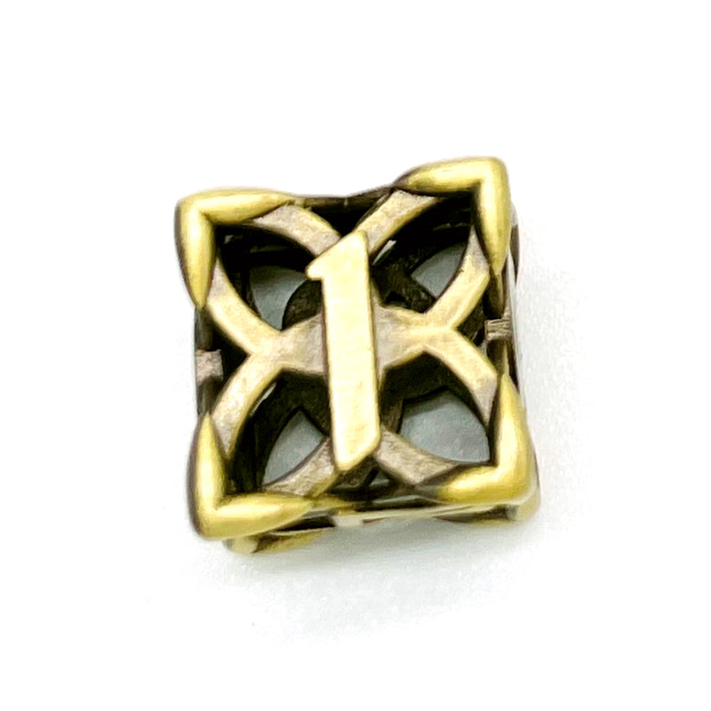 Celtic Knot Gold Metal 7pc Dice Set | Rollacrit