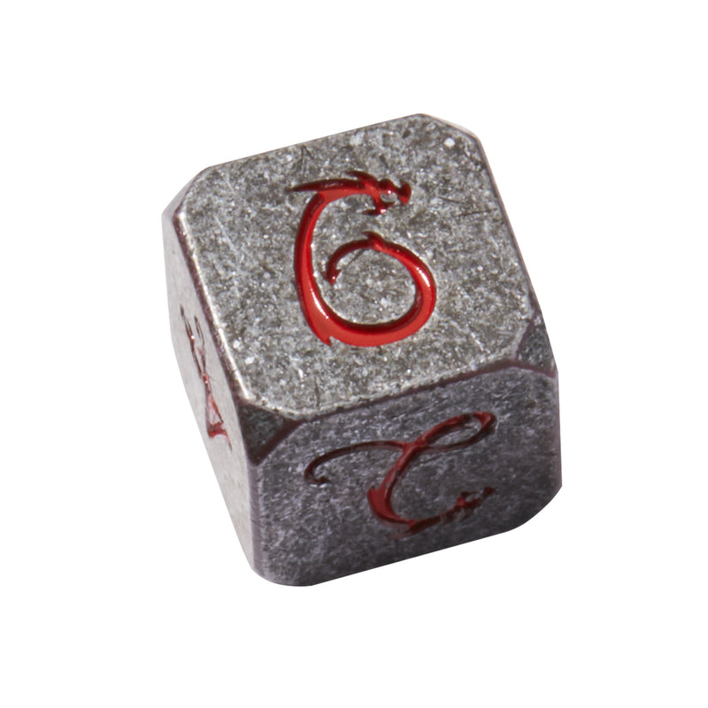 Ancient Dragon’s Breath Red Metal 7pc Dice Set | Rollacrit