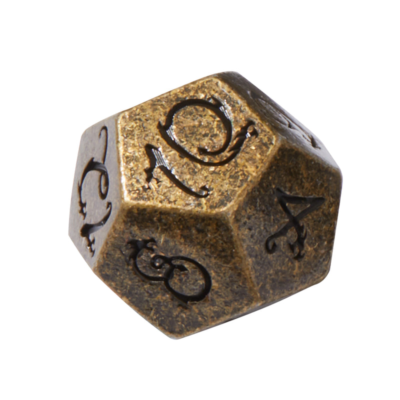 Dwarven Mines Gold Colored Metal 7pc Dice Set | Rollacrit
