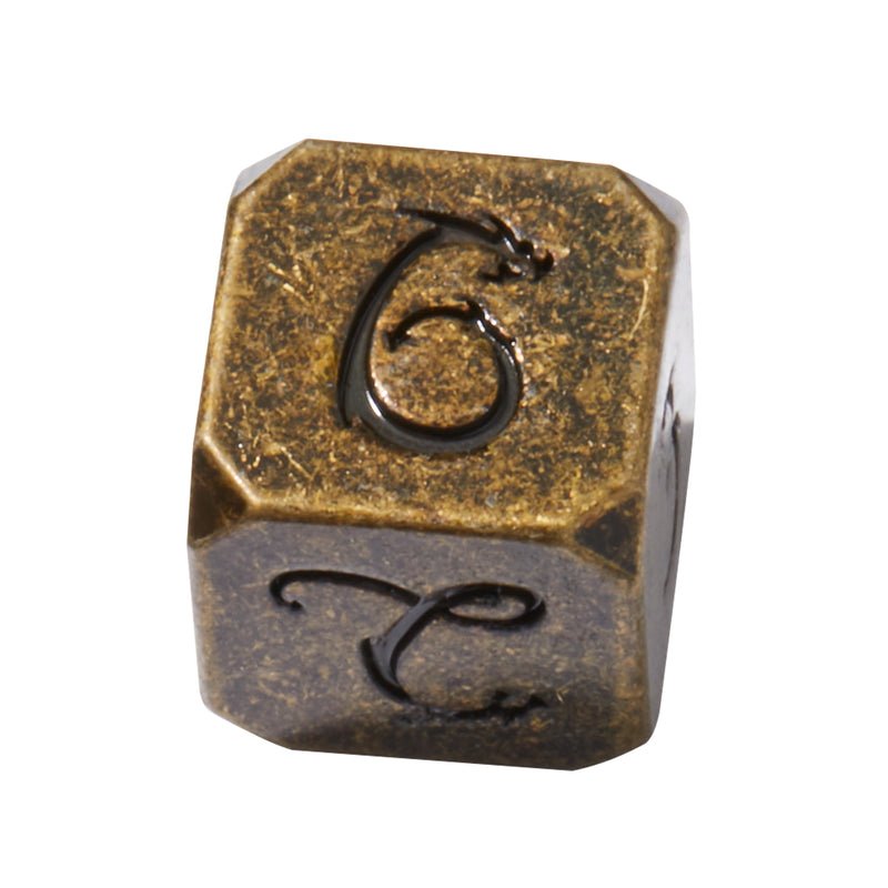 Dwarven Mines Gold Colored Metal 7pc Dice Set | Rollacrit