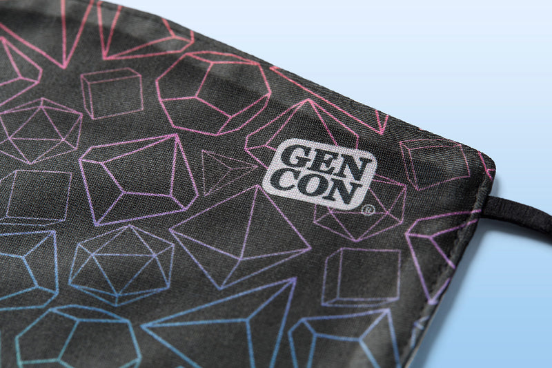 Gen Con Rainbow Dice Face Mask | Rollacrit
