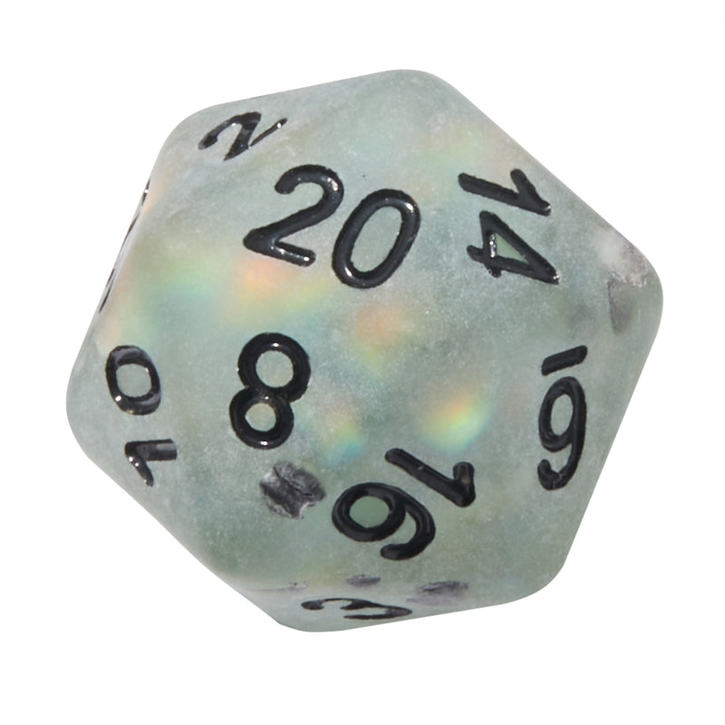 Frosted Mermaid Kelp Resin 7pc Dice Set | Rollacrit